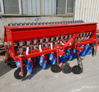 Semoir à blé monté sur tracteur agricole en vente chaude, semoir à blé et à riz