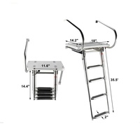 Échelle de plate-forme de bain de bateau de construction d'acier inoxydable de conseil à haute densité