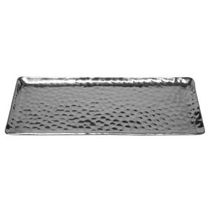 Bandeja de servicio de cobre y metal de calidad duradera decorativa de mesa con asas de latón Bandeja de servicio de forma redondeada - Product Image 3