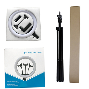 Anneau lumineux de maquillage de 14 pouces à intensité variable, lumière de remplissage de photographie vidéo avec trépied <span class=keywords><strong>pour</strong></span> vidéo de téléphone - Product Image 5