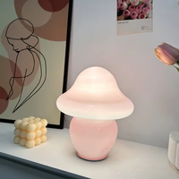 Lampe de table vintage en forme de champignon orange, LED 5W, lampe de chevet moderne rétro pour chambre à coucher, salon et décoration intérieure