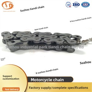 <span class=keywords><strong>Cadena</strong></span> de Motocicleta de Hierro Reforzado, Modelos 420, 428H, <span class=keywords><strong>520</strong></span>, 530 con 112, <span class=keywords><strong>118</strong></span>, 128 o 132 Eslabones (<span class=keywords><strong>Cadena</strong></span> de Una Sola Hilera) - Product Image 3