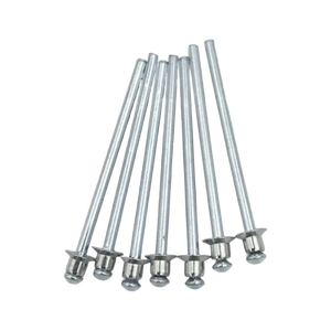 JIN GB DIN مغزل مطلي بالزنك فولاذ مقاوم للصدأ من النوع المفتوح مسامير سحب برأس مسطح - Product Image 5