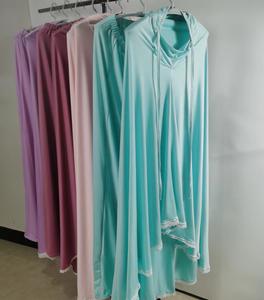 Lait Soie Doux Dame Musulmane Jilbab 2 Pièces Abaya Robe Musulmane Femmes En Gros 2 Pièces Ensemble Femmes Abaya - Product Image 5