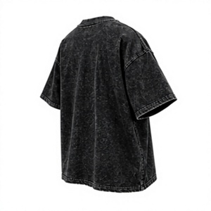 Nouveau T-shirt en coton jersey pour homme, coupe classique, col rond, manches courtes, imprimé numérique délavé, version améliorée - Product Image 5