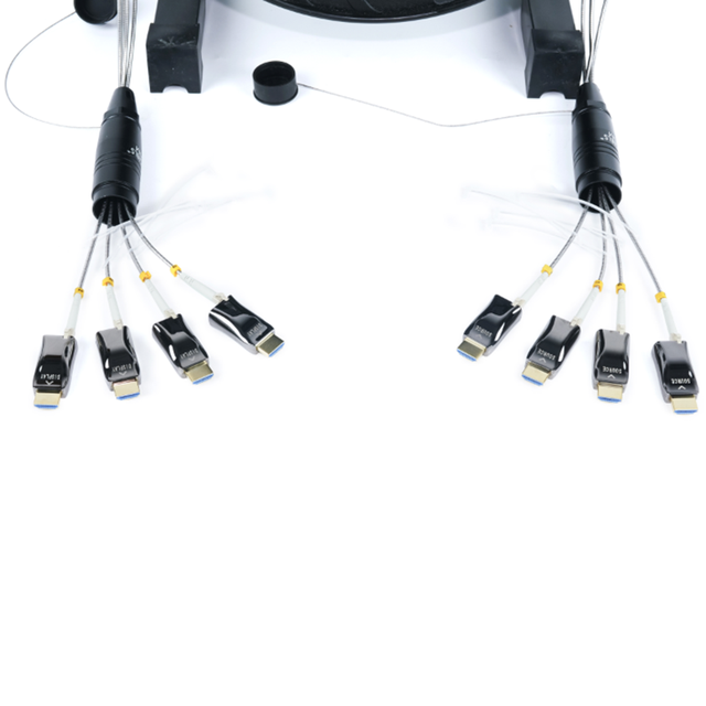 4K Multimode OM3 Simplex LC Over Fiber Extender with Fiber Optic Cable Reel for HD Video and 5G Optical Equipment