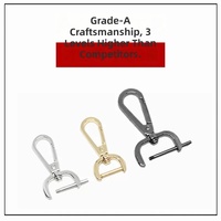 Anneau métallique doré EA888, accessoires en acier inoxydable, ajusteur, boucles de sac personnalisées, connecteur de sangle, boucle colorée pour sac