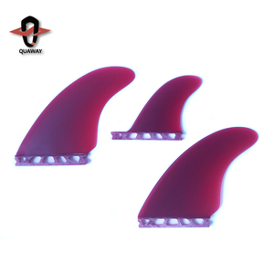 Aletas de tabla de Surf de doble Pestaña de fibra de vidrio, conjunto de tres aletas MR <span class=keywords><strong>Twin</strong></span> + estabilizador Power <span class=keywords><strong>Twin</strong></span> + remolque - Product Image 5