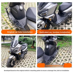Nuovo Supporto per Faro in Acciaio al Carbonio Spesso, Compatibile con Protezione Motore <span class=keywords><strong>SYM</strong></span> <span class=keywords><strong>Joyride</strong></span> 300, Protezione Tubo di Scarico Posteriore, Anti-Caduta, Resistente - Product Image 5