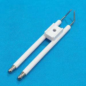 Aiguille d'allumage en céramique Double broche chaudière allumeur électrode brûlant Machine mazout cuisinière à gaz électrode d'étincelle - Product Image 1