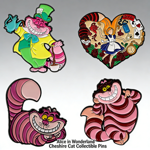 Spilla Personalizzata Gatto <span class=keywords><strong>Alice</strong></span> nel <span class=keywords><strong>Paese</strong></span> <span class=keywords><strong>delle</strong></span> <span class=keywords><strong>Meraviglie</strong></span>, Distintivo in Lega con Goccia d'Olio, Incisione su Metallo Placcato, per Borsa, Abbigliamento, Regalo, Anniversario, Laurea - Product Image 6