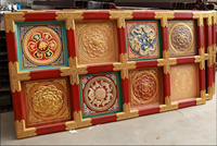 Plaques de plafond en aluminium de style Song à six niveaux pour la décoration des temples et des bâtiments anciens, inspirées de l'architecture chinoise ancienne