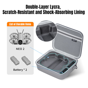 กระเป๋าใส่โดรน STARTRC กันน้ำ ทำจากวัสดุ PU สำหรับ DJI NEO <span class=keywords><strong>2</strong></span> Standalone (รวมแบตเตอรี่สองก้อน) กระเป๋าพกพาโดรนยอดนิยม - Product Image 5