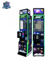 Mini machine à griffes de comptoir, à monnayeur métallique, avec lecteur de billets et lecteur de cartes de crédit, type grue d'arcade pour la distribution de peluches