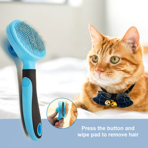 Cepillo profesional para el cuidado de mascotas, cepillo rebanador autolimpiante al por mayor para perros y gatos, rebanador autolimpiante fácil de usar - Product Image 4