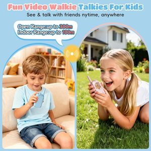 El Mejor Regalo para Niños, Walkie Talkies con Video para Edades de 4 a 12 Años, Juguete Interactivo para Padres e Hijos, Alcance de 1.5 km, Walkie Talkies para Niños - Product Image 2