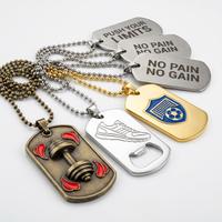 Plaques d'identification personnalisées en métal pour chiens, en alliage de zinc, estampées or et argent, étanches, style Hip Hop, pour gravure de logo personnalisé, vente en gros