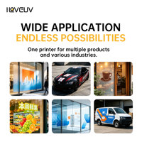 Printer UV Roll to Roll Presisi 2.1m dengan 2 Printhead XP600 untuk Pencetakan Stiker Vinyl Pembungkus Kendaraan