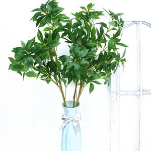 Planta Artificial de Pieris Japonica de 95cm, Ramo Verde de 6 Ramificaciones para Decoración del Hogar, Material Plástico - Product Image 4