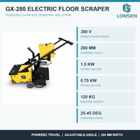 Fraiseuse électrique pour sols en béton, machine de fraisage pour la réparation des routes et l'élimination des couches supérieures