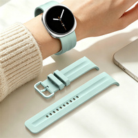 Samsung Galaxy Watch 9 Bandje Zonder Gaten, Zachte Siliconen Sport Vervangingsband voor Galaxy Watch 9 Polsband voor Heren en Dames