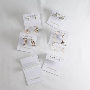 Custom Logo Luxury Earrings Card Jewelry