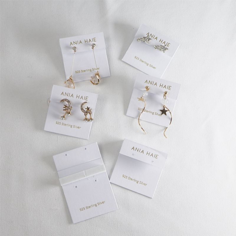 Custom Logo Luxury Earrings Card Jewelry