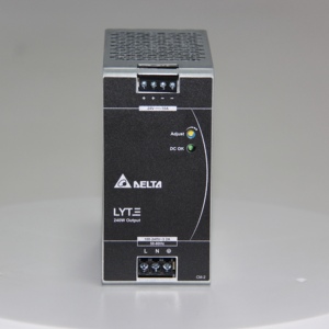 แหล่งจ่ายไฟแบบสวิตชิ่ง Lyte Series 240W รุ่น DRL-12V240W และ DRL-24V240W แบบติดตั้งบนราง DIN กระแสไฟขาออก 6A พร้อมคุณสมบัติการสลับวงจร - Product Image 1