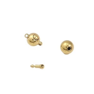 Stainless Steel Spherical <b>Snap</b> Clasp 10mm Gold Silver For <b>Bracelet</b> Making Jewelry Findings Round DIY Components - Product Image 4