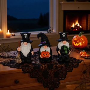 Adornos Kawaii para Escritorio de Interior, Figuras de Enanos de Halloween, Escultura de Resina de <span class=keywords><strong>Duende</strong></span> Mago, Decoración para Fiestas y Bares - Product Image 5