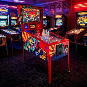 Máquina de <span class=keywords><strong>Pinball</strong></span> Virtual Mini con Soporte en Español, Flipper Mecánico, Funciona con Monedas, 1 Año de Garantía, <span class=keywords><strong>Arcade</strong></span> Profesional - Product Image 2