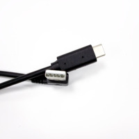 Kabel Data Pengisian Daya USB 2.0 Tipe A Male ke Tipe C Sudut 90 Derajat Kanan Kiri, Kabel USB A ke USB C