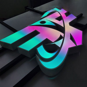 Đầy đủ màu sắc RGB hiệu ứng hoạt hình Acrylic 3D thư signage Logo Light Up <span class=keywords><strong>LED</strong></span> kênh thư dấu hiệu - Product Image 1