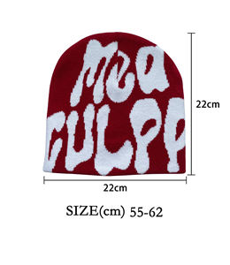 للبيع بالجملة قبعة شتوية محبوكة مخصصة للنساء قبعة جمجمة قبعة صغيرة دافئة بنمط مطبوع للسفر والصيد والأنشطة الخارجية - Product Image 3