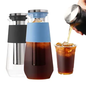 Iced Tea Coffee Glass Stainless Steel Cold Brew Coffee Maker