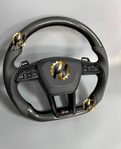 Volant personnalisé en fibre de carbone et cuir HZ pour <span class=keywords><strong>Audi</strong></span> A6/A7/A8/A3/<span class=keywords><strong>A5</strong></span>/B9/B8/R8/TT/Q3/Q5/Q7/Q8/C6/C7/C8/RS7 - Product Image 4