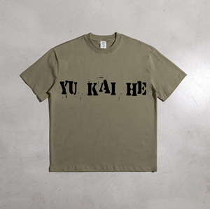 T-shirt en coton personnalisé avec logo imprimé, 305 GSM, coloré, pour hommes, vente en gros YKH Factor - Product Image 3