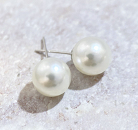 AU750 boucles d'oreilles fines or véritable goujon fleur montage réglage bijoux résultats boucle d'oreille poste 18k bricolage réglage pour perle