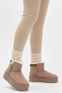 Bottes <span class=keywords><strong>de</strong></span> neige classiques YL-26271 pour femmes, mini-plateformes, pour la mode en plein air, tendances féminines, ODM/OEM - Product Image 3