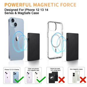 Bằng sáng chế độc quyền nhỏ gọn nhẹ tất cả nhôm Pop Up MagSafe chủ thẻ RFID Ví với Tracker - Product Image 2