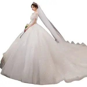 creme cor do vestido de casamento Suppliers-Vestido de Noiva WED2112005 Sourceman