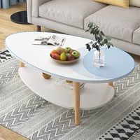 Vente directe d'usine, table ronde miniature moderne écologique, table de chevet créative simple en MDF pour appartement, balcon, canapé