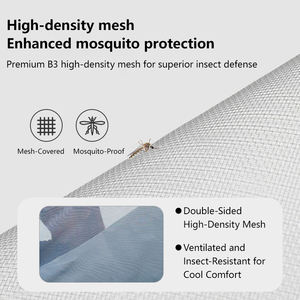 <span class=keywords><strong>Tente</strong></span> automatique respirante pour famille de 3 à 4 personnes, design pop-up avec fenêtres en maille pour la ventilation et la protection contre les insectes - Product Image 4