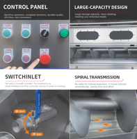 Machine de lavage automatique commerciale à brosses avec moteur pour le nettoyage du soja et du maïs, équipement de lavage des fruits et légumes