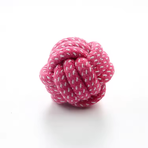 Kinghon Wholesale Multicolor Cotton Rope Braided <b>Bite</b>-Resistant Cleaning Dog Toy Pet Toy Ball Dog Toys for Aggressive Chewers - Product Image 2