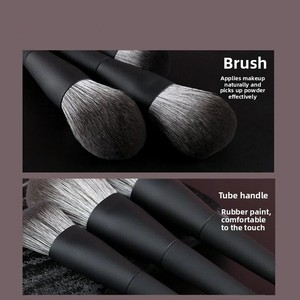 Lot de 10 pinceaux de maquillage à poils doux - Imitation poils d'animaux, pinceaux complets pour fards à paupières et poudres pour kit d'outils de beauté. - Product Image 4