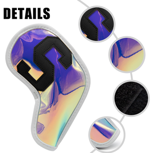 Hot Selling Golf Club Headcovers Golf Iron <b>Cover</b> Golf Club Iron <b>Head</b> <b>Cover</b> Set 10pcs/set 4-9 APSX - Product Image 5