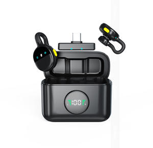 Micrófono Lavalier Inalámbrico Mini PIX-LINK Q28, Micrófono Compacto con Clip, Estuche <span class=keywords><strong>de</strong></span> Carga Inalámbrico, Micrófono <span class=keywords><strong>de</strong></span> Solapa para Grabación <span class=keywords><strong>de</strong></span> Video - Product Image 2