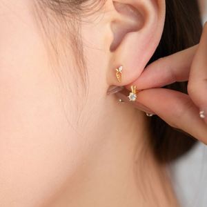 Dylam Dainty hypoallergenic ผู้หญิง925เงินสเตอร์ลิงชุบทอง18K 5A เซอร์โคเนียต่างหูแครอทกระต่ายจีน - Product Image 4