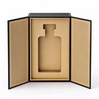 Boîte cadeau double compartiment pour parfums et brumes, finition carton rose, pour l'emballage et l'exportation en showroom